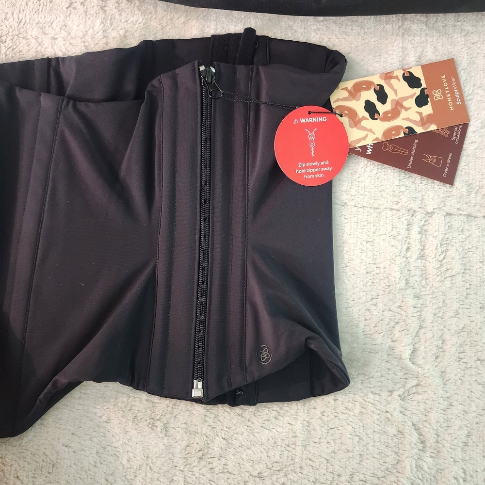 Honeylove Black WaistHero Cincher Band Corset Size Large L - Picture 2 of 11